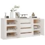 Armario auxiliar 3 unidades madera maciza de pino blanco de vidaXL, Aparadores - Ref: Foro24-3094813, Precio: 319,29 €, Descu...