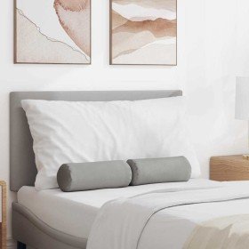 Cojines Bolster 2 pcs Gris Nube Ø 15 x 40 cm tela en Decoración | Comprar online en Foru.es