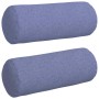 Cojines Bolster 2 pcs Azul jeans Ø 15 x 40 cm tela en Decoración | Comprar online en Foru.es