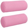 Cojines Bolster 2 pcs Rosa Ø 15 x 40 cm tela en Decoración | Comprar online en Foru.es