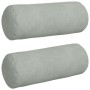 Cojines Bolster 2 pcs Gris Claro Ø 15 x 40 cm Tela de pana en Decoración | Comprar online en Foru.es