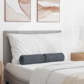 Cojines Bolster 2 pcs Gris oscuro Ø 15 x 40 cm Tela de pana en Decoración | Comprar online en Foru.es
