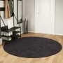 Alfombra lavable antideslizante gris antracita Ø 200 cm en Alfombras | Comprar online en Foru.es