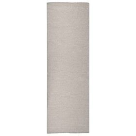 Alfombra de exterior de tejido plano gris taupe 80x250 cm de vidaXL, Alfombras - Ref: Foro24-340779, Precio: 39,05 €, Descuen...