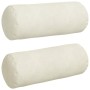 Cojines Bolster 2 pcs Crema Ø 15 x 40 cm Tela de pana en Decoración | Comprar online en Foru.es
