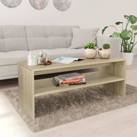 Mesa de centro madera contrachapada roble Sonoma 100x40x40 cm de vidaXL, Mesas de centro - Ref: Foro24-800129, Precio: 53,34 ...