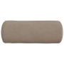 Cojines Bolster 2 pcs Taupé Ø 15 x 40 cm Tela de microfibra en Decoración | Comprar online en Foru.es