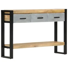 Konsolentisch aus massivem rauem Mangoholz, 110 x 30 x 76 cm von vidaXL, Seitentische - Ref: Foro24-351619, Preis: 214,88 €, ...
