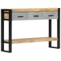 Mesa consola madera maciza de mango rugosa 110x30x76 cm de vidaXL, Mesas auxiliares - Ref: Foro24-351619, Precio: 218,20 €, D...