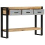 Mesa consola madera maciza de mango rugosa 110x30x76 cm de vidaXL, Mesas auxiliares - Ref: Foro24-351619, Precio: 218,20 €, D...