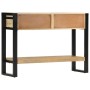 Mesa consola madera maciza de mango rugosa 110x30x76 cm de vidaXL, Mesas auxiliares - Ref: Foro24-351619, Precio: 218,20 €, D...