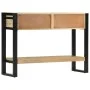 Mesa consola madera maciza de mango rugosa 110x30x76 cm de vidaXL, Mesas auxiliares - Ref: Foro24-351619, Precio: 214,88 €, D...