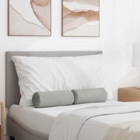 Cojines Bolster 2 pcs Gris Claro Ø 15 x 40 cm en Decoración | Comprar online en Foru.es
