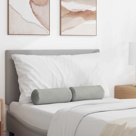 Cojines Bolster 2 pcs Gris Claro Ø 15 x 40 cm en Decoración | Comprar online en Foru.es
