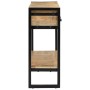 Mesa consola madera maciza de mango rugosa 110x30x76 cm de vidaXL, Mesas auxiliares - Ref: Foro24-351619, Precio: 218,20 €, D...