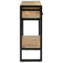 Mesa consola madera maciza de mango rugosa 110x30x76 cm de vidaXL, Mesas auxiliares - Ref: Foro24-351619, Precio: 214,88 €, D...