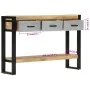 Solid rough mango wood console table 110x30x76 cm by vidaXL, Side tables - Ref: Foro24-351619, Price: 214,88 €, Discount: %