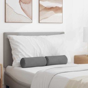 Cojines Bolster 2 pcs Gris oscuro Ø 15 x 40 cm en Decoración | Comprar online en Foru.es