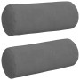Cojines Bolster 2 pcs Gris oscuro Ø 15 x 40 cm en Decoración | Comprar online en Foru.es