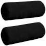 Cojines Bolster 2 pcs Negro Ø 15 x 40 cm Tela de microfibra en Decoración | Comprar online en Foru.es
