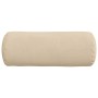 Cojines Bolster 2 pcs Crema Ø 15 x 40 cm Tela de microfibra en Decoración | Comprar online en Foru.es