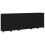 Aparador de madera maciza de pino negro 230 x 35 x 80 cm de vidaXL, Aparadores - Ref: Foro24-3114093, Precio: 406,06 €, Descu...