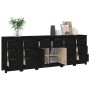 Aparador de madera maciza de pino negro 230 x 35 x 80 cm de vidaXL, Aparadores - Ref: Foro24-3114093, Precio: 406,06 €, Descu...