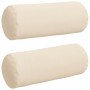 Cojines Bolster 2 pcs Beige Ø 15 x 40 cm Tela de microfibra en Decoración | Comprar online en Foru.es