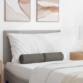 Cojines Bolster 2 pcs Gris Claro Ø 15 x 40 cm Tela de pana en Decoración | Comprar online en Foru.es