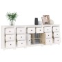 Aparador de madera maciza de pino blanco 230 x 35 x 80 cm de vidaXL, Aparadores - Ref: Foro24-3114090, Precio: 404,60 €, Desc...