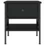 Mesita de noche madera de ingeniería negro 40x42x45 cm de vidaXL, Mesitas de noche - Ref: Foro24-825953, Precio: 50,66 €, Des...