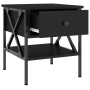 Mesita de noche madera de ingeniería negro 40x42x45 cm de vidaXL, Mesitas de noche - Ref: Foro24-825953, Precio: 50,66 €, Des...