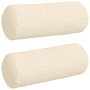 Cojines Bolster 2 pcs Crema Ø 15 x 40 cm Tela de pana en Decoración | Comprar online en Foru.es