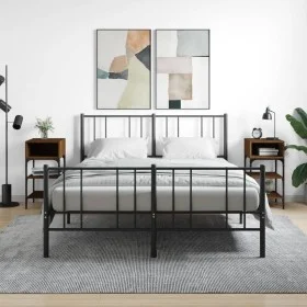 Mesita noche 2 uds madera ingeniería marrón roble 35x34,5x70 cm de vidaXL, Mesitas de noche - Ref: Foro24-825892, Precio: 42,...