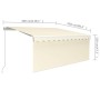 Toldo retráctil manual con persiana color crema 3x2,5 m en Toldos | Comprar online en Foru.es