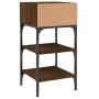 Mesita noche 2 uds madera ingeniería marrón roble 35x34,5x70 cm de vidaXL, Mesitas de noche - Ref: Foro24-825892, Precio: 42,...