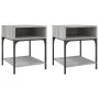 Bedside table 2 units engineered wood Sonoma gray 40x41x50 cm by vidaXL, Nightstands - Ref: Foro24-825880, Price: 54,56 €, Di...