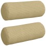Cojines Bolster 2 pcs Verde grisáceo Ø 15 x 40 cm Tela de pana en Decoración | Comprar online en Foru.es
