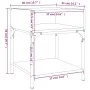 Bedside table 2 units engineered wood Sonoma gray 40x41x50 cm by vidaXL, Nightstands - Ref: Foro24-825880, Price: 54,56 €, Di...