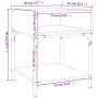 Mesita de noche 2 uds madera ingeniería gris Sonoma 40x41x50 cm de vidaXL, Mesitas de noche - Ref: Foro24-825880, Precio: 55,...