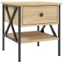 Sonoma oak engineered wood bedside table 40x42x45 cm by vidaXL, Nightstands - Ref: Foro24-825955, Price: 49,66 €, Discount: %