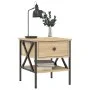 Sonoma oak engineered wood bedside table 40x42x45 cm by vidaXL, Nightstands - Ref: Foro24-825955, Price: 49,66 €, Discount: %