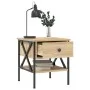 Sonoma oak engineered wood bedside table 40x42x45 cm by vidaXL, Nightstands - Ref: Foro24-825955, Price: 49,66 €, Discount: %