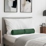 Cojines Bolster 2 pcs Verde oscuro Ø 15 x 40 cm Tela de pana en Decoración | Comprar online en Foru.es