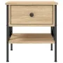 Sonoma oak engineered wood bedside table 40x42x45 cm by vidaXL, Nightstands - Ref: Foro24-825955, Price: 49,66 €, Discount: %