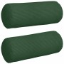 Cojines Bolster 2 pcs Verde oscuro Ø 15 x 40 cm Tela de pana en Decoración | Comprar online en Foru.es