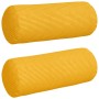 Cojines Bolster 2 pcs Amarillo Claro Ø 15 x 40 cm Tela de pana en Decoración | Comprar online en Foru.es