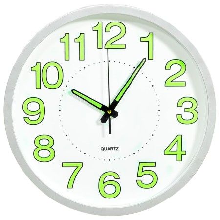 Reloj de pared luminoso blanco 30 cm de vidaXL, Relojes de pared - Ref: Foro24-325167, Precio: 37,91 €, Descuento: %