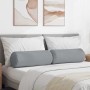 Cojines Bolster 2 pcs Gris Claro Ø 25 x 70 cm tela en Decoración | Comprar online en Foru.es