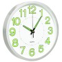 Reloj de pared luminoso blanco 30 cm de vidaXL, Relojes de pared - Ref: Foro24-325167, Precio: 37,91 €, Descuento: %